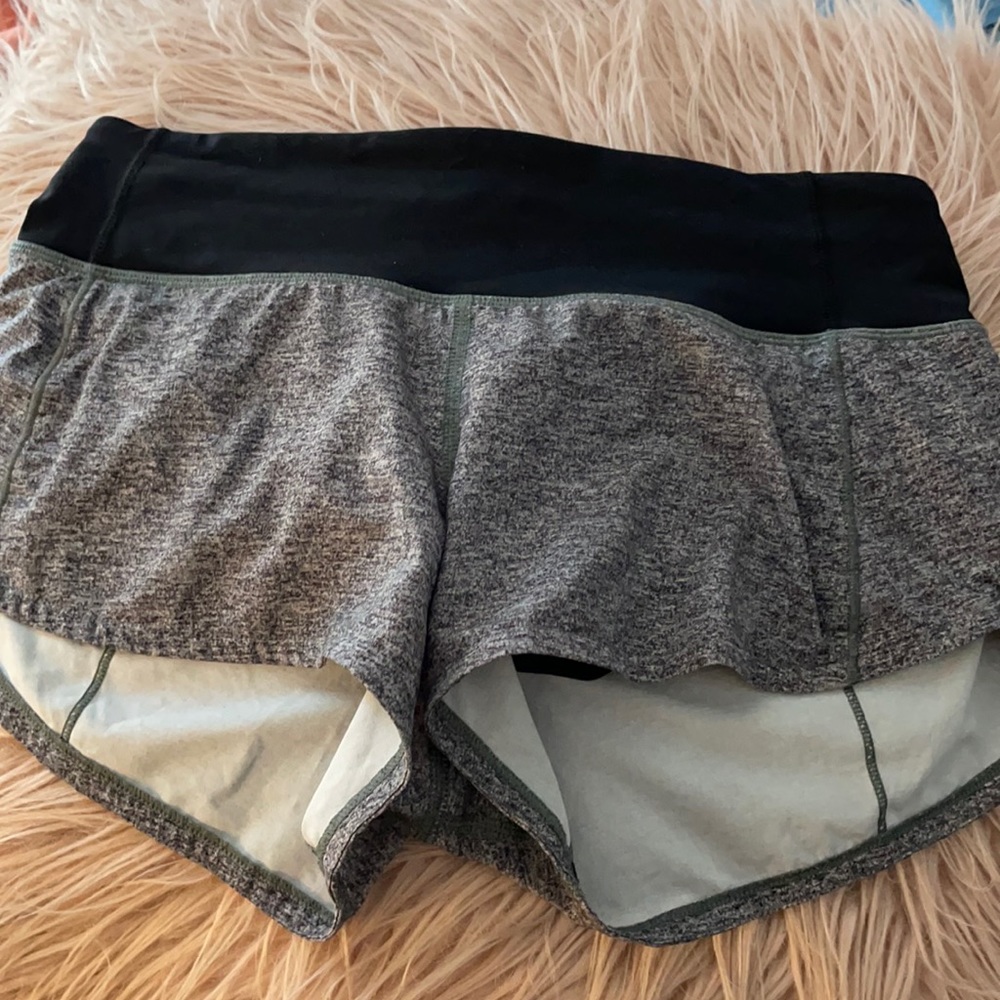 Grey lululemon speed up shorts 2.5 inseam